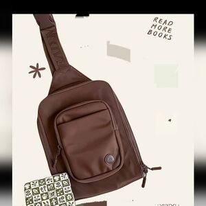 The Bookish Goods The Bookish Crossbody Chocolate Brown